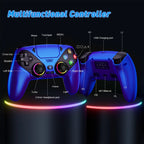 Controller for Playstation 5/PS5/PS5 Pro/Slim/PC,Wireless Gamepads RGB Joystick Turbo/Marco Program Dual Vibrate Game Controle