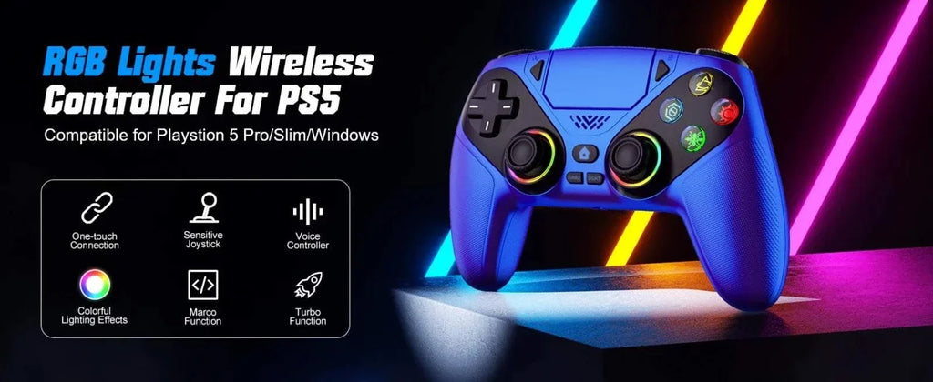 Blue RGB Pro Controller – lifestyle shot