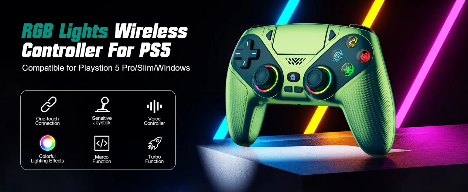 RGB Pro PS5/PC Controller