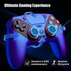 Controller For PlayStation5/PS5 Pro/Slim/PC RGB Light Wireless Gamepads Marco/Turbo NO Drift Hall Effect Gaming Control Joystick